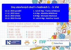 Pozvánka na Dny otevřených dveří na Kamence