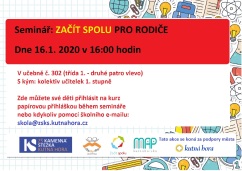 Začít spolu - pozvánka na seminář pro rodiče